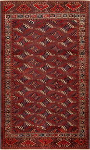 No Reserve - Antique Turkeman Tekke Rug 8 ft 10 in x 5 ft 8 in (2.69 m x 1.72 m): Property of a California dealer Antique Turkeman Tekke Rug Size: 8 ft 10 in x 5 ft 8 in (2.69 m x 1.72 m) Collection of Antique Rugs, Vintage Rugs & Modern Carpets.