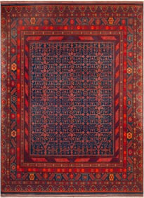 Antique East Turkestan Khotan 13 ft x 9 ft 5 in (3.96 m x 2.87 m)