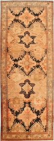 No Reserve - Antique Long And Narrow Wide Hallway Gallery Size Caucasian Karabagh Rug 19 ft 2 in x 7