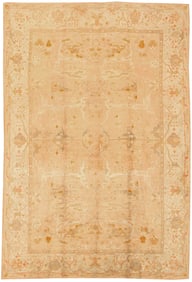 No Reserve - Antique Turkish Oushak Rug 14 ft 6 in x 9 ft 8 in (4.42 m x 2.95 m)