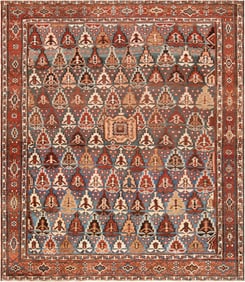 Antique Persian Bakshaish Rug - No Reserve 11 ft 7 in x 10 ft 2 in (3.53 m x 3.1 m)