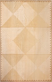 Large Mid-Century Modern Silk Rug - No Reserve 15 ft 5 in x 10 ft (4.7 m x 3.05 m)