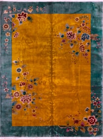 Antique Art Deco Chinese Rug - No Reserve 11 ft 5 in x 8 ft 8 in (3.47 m x 2.64 m)