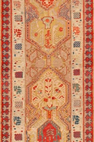 Antique Sultanabad Persian Runner Rug - No Reserve 11 ft 1 in x 2 ft 10 in (3.37 m x 0.86 m)