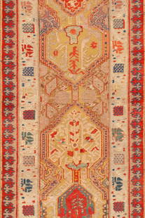 Antique Sultanabad Persian Runner Rug - No Reserve 11 ft 1 in x 2 ft 10 in (3.37 m x 0.86 m): Curated collection of antique, vintage and modern rugs No Reserve - Antique Sultanabad Persian Runner Rug Size: 11 ft 1 in x 2 ft 10 in (3.37 m x 0.86 m) Provenance: Consigned by a private colle