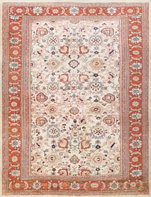 Persian Antique Sultanabad Rug - No Reserve 14 ft 4 in x 11 ft (4.37 m x 3.35 m)