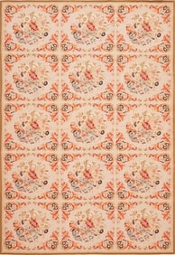 Antique Needlepoint English Rug - No Reserve 8 ft 2 in x 5 ft 8 in (2.49 m x 1.73 m)