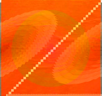 Vintage Mira Spectrum Verner Panton Textile - 3 ft 10 in x 3 ft 10 in (1.17 m x 1.17 m): Curated collection of antique, vintage and modern rugs Vintage Mira Spectrum Verner Panton Textile Size: 3 ft 10 in x 3 ft 10 in (1.17 m x 1.17 m) This 1960s Verner Panton textile features concentric