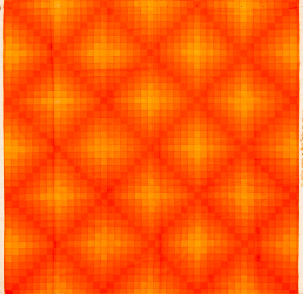 Vintage Scandinavian Verner Panton Mira Spectrum Textile - 3 ft 10 in x 3 ft 10 in (1.17 m x 1.17 m) (1 of 5)