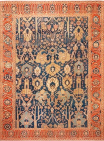 Large Antique Persian Bakshaish Rug - 15 ft 3 in x 11 ft 7 in (4.65 m x 3.53 m)