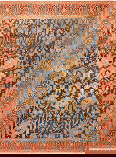 Large Antique Persian Bakshaish Rug - 15 ft 3 in x 11 ft 7 in (4.65 m x 3.53 m): Curated collection of antique, vintage and modern rugs Large Antique Persian Bakshaish Rug Size: 15 ft 3 in x 11 ft 7 in (4.65 m x 3.53 m) Provenance: From the estate of a prominent New York col