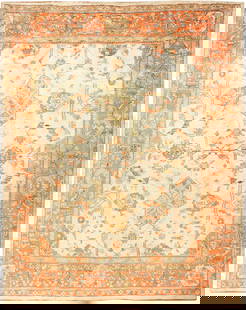 Large Antique Turkish Oushak Rug - No Reserve 15 ft x 12 ft (4.57 m x 3.66 m): Curated collection of antique, vintage and modern rugs No Reserve - Large Antique Turkish Oushak Rug Size: 15 ft x 12 ft (4.57 m x 3.66 m) Provenence: Collection of late notable London and New Y