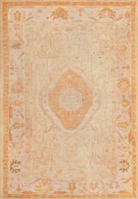 Antique Turkish Oushak Rug - No Reserve 12 ft 5 in x 8 ft 5 in (3.78 m x 2.57 m)
