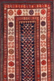 Antique Caucasian Talish Runner Rug - 8 ft 3 in x 3 ft 5 in (2.51 m x 1.04 m)
