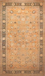 Oversized Vintage Sultanabad Design Egyptian Rug - No Reserve 23 ft 9 in x 14 ft 5 in (7.23 m x 4.39: Curated collection of antique, vintage and modern rugs No Reserve - Oversized Vintage Sultanabad Design Egyptian Rug Size: 23 ft 9 in x 14 ft 5 in (7.23 m x 4.39 m) This Egyptian rug reinterprets the