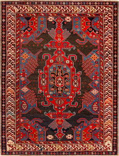 Antique Caucasian Shirvan Rug - No Reserve 6 ft 3 in x 4 ft 8 in (1.9 m x 1.42 m): Curated collection of antique, vintage and modern rugs No Reserve - Antique Caucasian Shirvan Rug Size: 6 ft 3 in x 4 ft 8 in (1.9 m x 1.42 m) Provenance: Property of a NYC Dealer This Sh