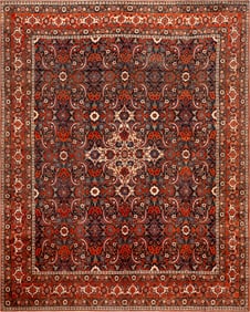 Antique Persian Mahal Rug - No Reserve 13 ft 9 in x 11 ft (4.19 m x 3.35 m)