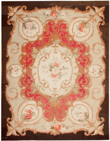 Antique French Aubusson Carpet - No Reserve 12 ft 7 in x 9 ft 8 in (3.84 m x 2.95 m)