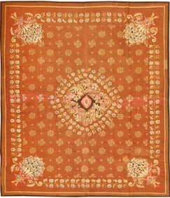 Antique French Aubusson Rug - No Reserve 10 ft 5 in x 9 ft 7 in (3.17 m x 2.92 m)