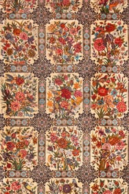 Fine Vintage Silk Persian Rug - 10 ft 3 in x 6 ft 10 in (3.12 m x 2.08 m)