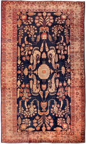 Large Antique Persian Sarouk Mohajeran Rug - No Reserve 19 ft x 12 ft (5.79 m x 3.66 m)
