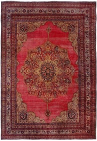 Massive Palatial Oversized Antique Persian Kerman Rug - No Reserve 37 ft 2 in x 25 ft 9 in (11.33 m