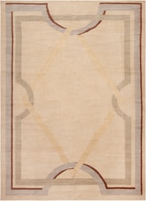 Vintage Art Deco Rug - 13 ft 10 in x 9 ft 10 in (4.22 m x 3 m)
