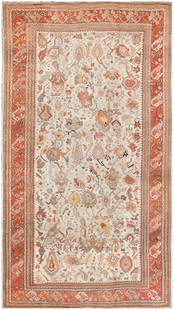 Antique Turkish Ghiordes Oushak Rug - No Reserve 16 ft 9 in x 9 ft 10 in (5.11 m x 3 m): Curated collection of antique, vintage and modern rugs No Reserve - Antique Turkish Ghiordes Oushak Rug Size: 16 ft 9 in x 9 ft 10 in (5.11 m x 3 m) Provenance: Collection of late notable London