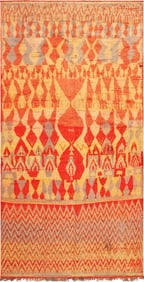Tribal Vintage Moroccan Azilal Rug - 9 ft 8 in x 5 ft 3 in (2.95 m x 1.6 m)