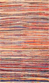 Vintage Moroccan Flatweave Rug - 7 ft 7 in x 4 ft 8 in (2.31 m x 1.42 m)
