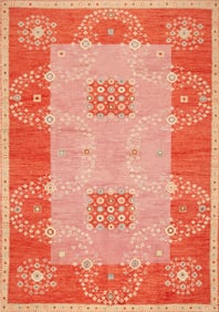 Scandinavian Style Pile Rug Mid-Century Design - 12 ft 3 in x 8 ft 8 in (3.73 m x 2.64 m)