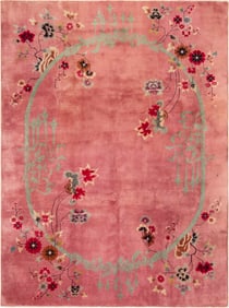 Antique Chinese Art Deco Rug - No Reserve 11 ft 7 in x 8 ft 9 in (3.53 m x 2.66 m)