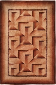 Art Deco Design Wilton Rug - No Reserve 13 ft 5 in x 8 ft 10 in (4.09 m x 2.69 m)