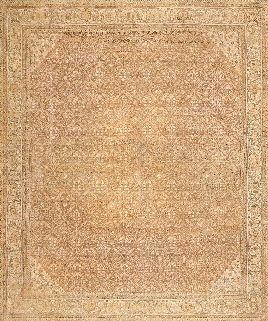 Fine Antique Indian Amritsar Rug - No Reserve 14 ft 10 in x 12 ft 6 in (4.52 m x 3.81 m) (1 of 9)