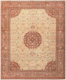 Fine Antique Persian Tabriz Carpet - No Reserve 11 ft 6 in x 9 ft 6 in (3.51 m x 2.9 m)