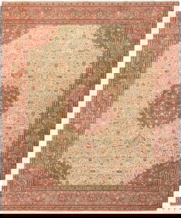 Fine Antique Persian Tabriz Carpet - No Reserve 11 ft 6 in x 9 ft 6 in (3.51 m x 2.9 m): Curated collection of antique, vintage and modern rugs No Reserve - Fine Antique Persian Tabriz Carpet Size: 11 ft 6 in x 9 ft 6 in (3.51 m x 2.9 m) Provenence: Collection of late notable London