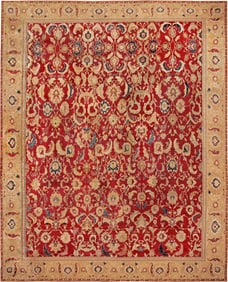 Large Antique Indian Agra Rug - No Reserve 20 ft 10 in x 16 ft 7 in (6.35 m x 5.05 m)