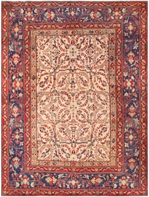 Antique Indian Agra Rug - No Reserve 9 ft 9 in x 7 ft 5 in (2.97 m x 2.26 m)
