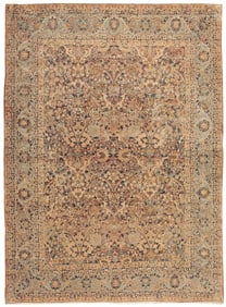 Fine Weave Antique Persian Kerman Rug - No Reserve 12 ft x 8 ft 10 in (3.66 m x 2.69 m)