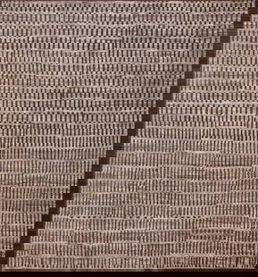 Modern Contemporary Rug - 11 ft 3 in x 10 ft 7 in (3.43 m x 3.23 m): Curated collection of antique, vintage and modern rugs Modern Contemporary Rug Size: 11 ft 3 in x 10 ft 7 in (3.43 m x 3.23 m) An exploration in tonal cadence and texture, this modern contemporary rug