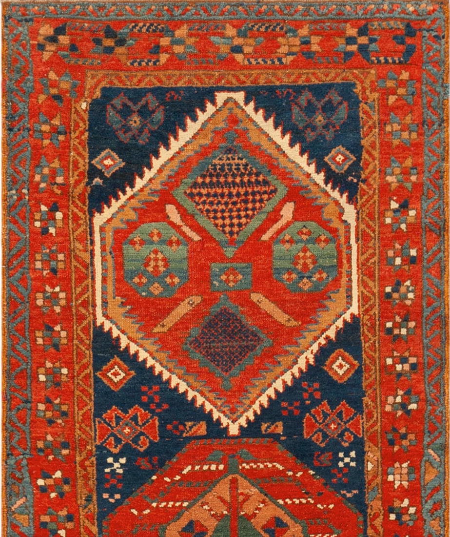 Antique Persian Heriz Rug - 8 ft 10 in x 3 ft 3 in (2.69 m x 0.99 m) (1 of 11)