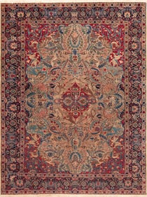 Antique Persian Tabriz Rug - No Reserve 12 ft 4 in x 9 ft 4 in (3.75 m x 2.84 m)
