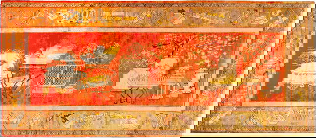 Vintage East Turkestan Khotan Gallery Size Rug - No Reserve 16 ft 9 in x 7 ft 3 in (5.1 m x 2.2 m)