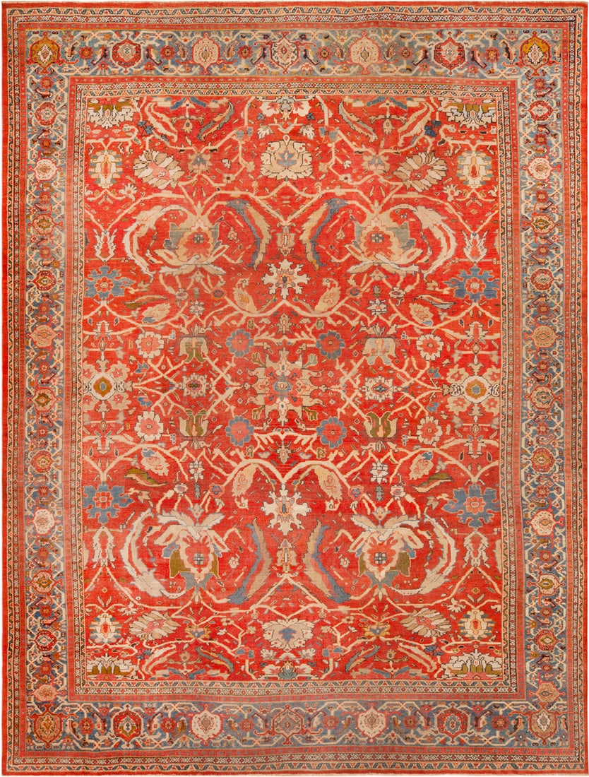 Antique Persian Sultanabad Rug 13 ft 8 in x 10 ft 4 in (4.16 m x 3.14 m) (1 of 6)