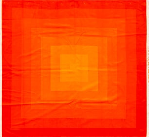 Prism of Colors Vintage Scandinavian Verner Panton Mira Spectrum Textile 4 ft x 3 ft 10 in (1.22 m x