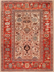 Antique Persian Sultanabad Rug 10 ft 8 in x 7 ft 10 in (3.25 m x 2.39 m)