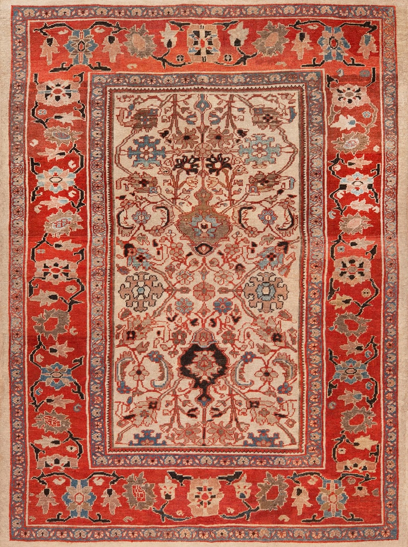 Antique Persian Sultanabad Rug 10 ft 8 in x 7 ft 10 in (3.25 m x 2.39 m) (1 of 6)