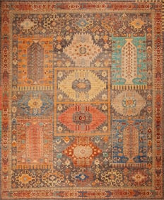 Modern Large Room Size Rustic Tribal Geometric Design Rug 15 ft x 12 ft 4 in (4.57 m x 3.76 m)