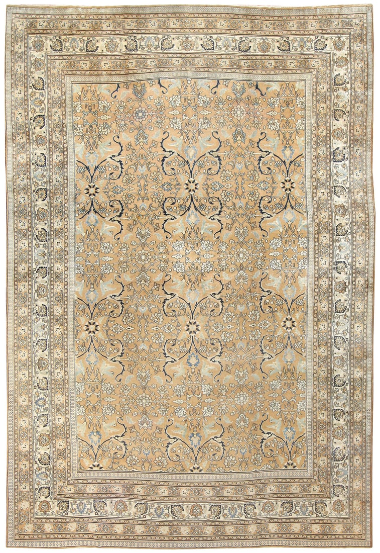Large Antique Decorative Allover Design Persian Khorassan Carpet 19 ft 2 in x 13 ft 1 in (5.84 m x (1 of 8)
