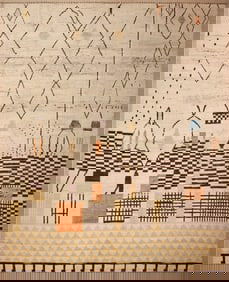 Large Contemporary Modern Rug 15 ft 5 in x 12 ft 5 in (4.7 m x 3.78 m)